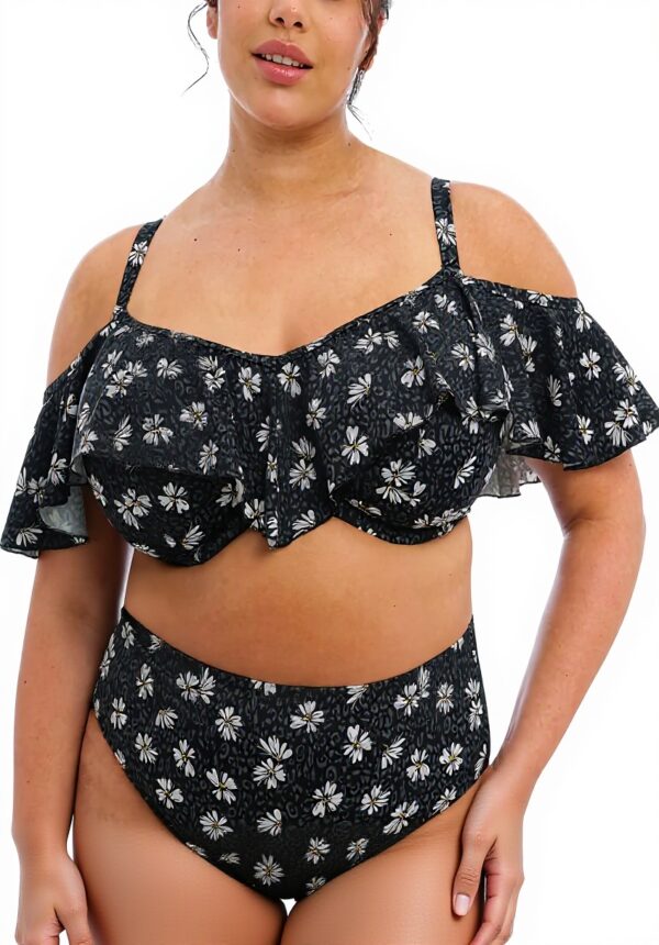 Haut de maillot Elomi grande taille armatures volants noir
