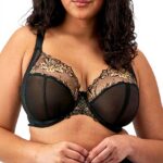 Soutien-gorge Elomi Teagan Plongeant Noir Amande 32HH