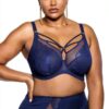 Soutien-gorge Matilda dentelle bleu bonnet trois sections-3