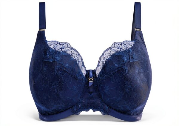 Soutien-gorge Matilda dentelle bleu bonnet trois sections-2