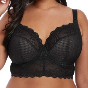 Elomi Soutien-gorge Noir Maille Dentelle Confort Femme-0