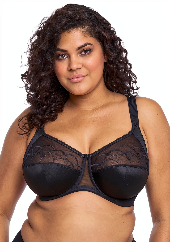Soutien-gorge Elomi grande taille porté montrant le maintien et la couverture