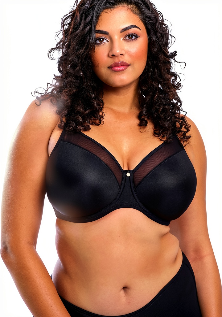 'Soutien-gorge Elomi moulé à armatures lisses porté par une femme'