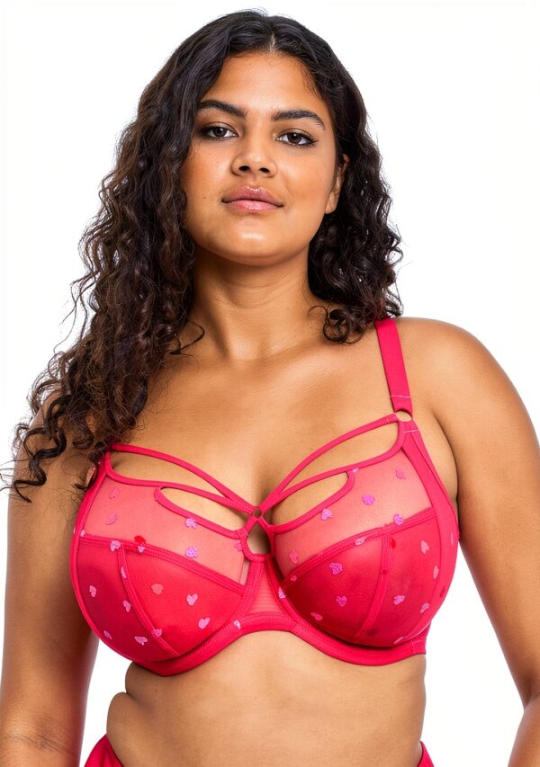 Soutien-gorge Elomi Sachi Plongeant Transparent Confettis