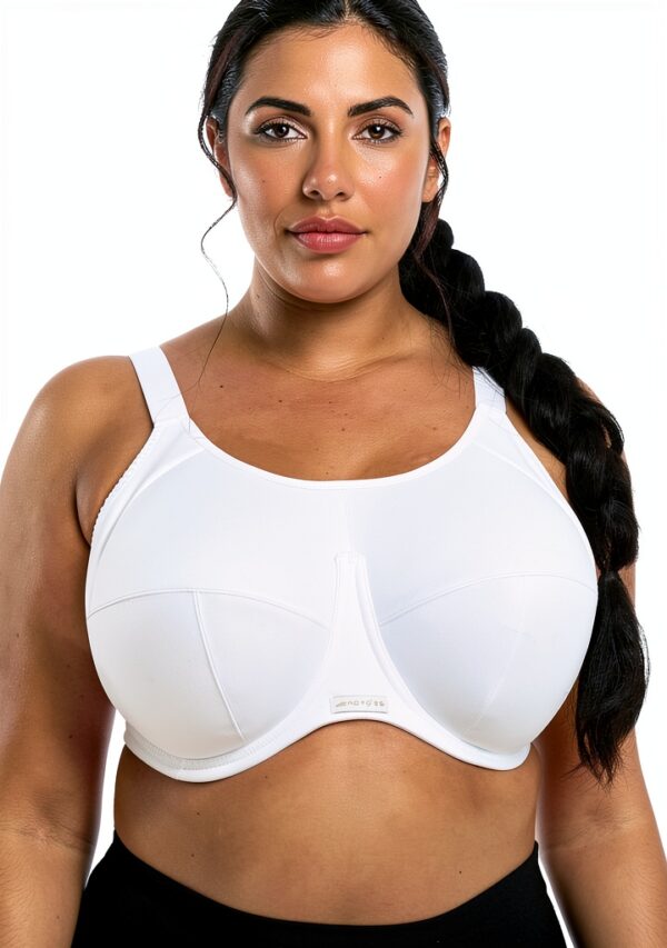 Elomi Energise Soutien-Gorge Sport Femme Blanc Compression