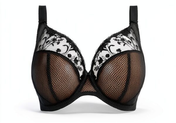 Soutien-gorge Elomi Charley Noir Jet plongeant à armatures-3