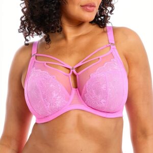 Soutien-gorge Elomi dentelle noir coupe trois parties femme-0